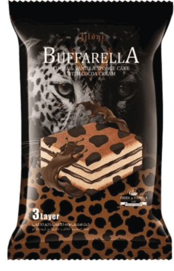 IR BUFFARRELA COCOA&amp;VANILLA  CAKE WITH VANILLA CREAM 60GR (4X24)