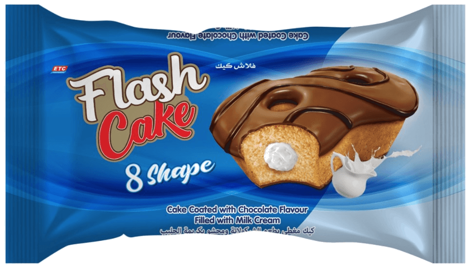 FLASH CAKE &amp; SHAPE UMPLUTA CU CREMA DE LAPTE 35GR (6X24)