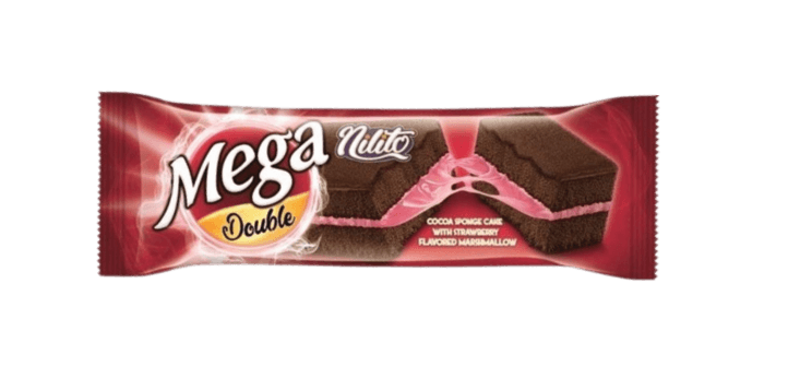 IR Nilito Mega Double Cake Marshmalow Strawberry 50GR (4X24)