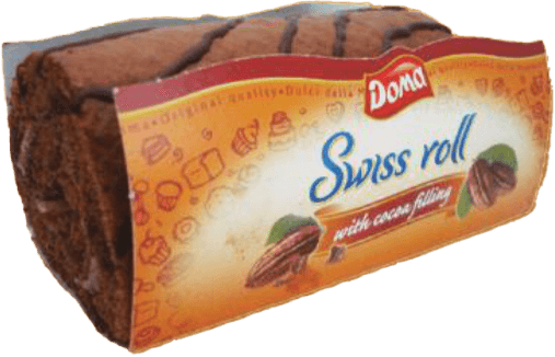 Swiss Roll Doma Cocoa 115 GR Glazurat (1X12)