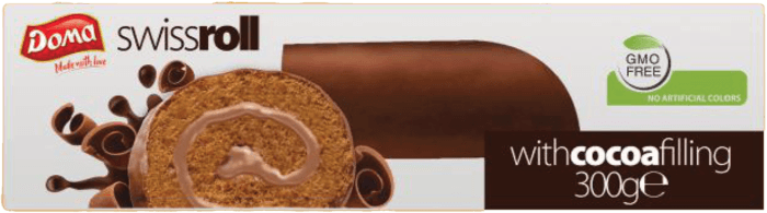 Swiss Roll Doma Cocoa 300GR (1X10)