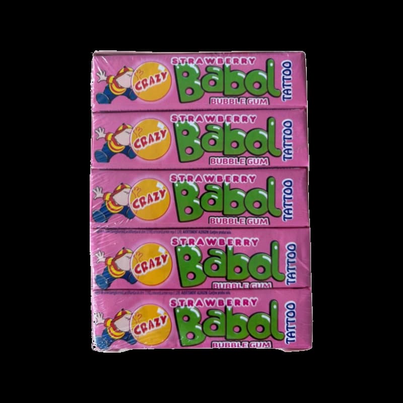 Crazy Babol Strawberry 20GR (24X20)