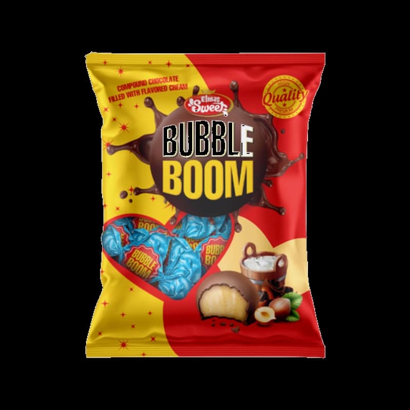 Bubble Boom Ciocolata cu Umplutura Cremoasa 800GR (1X6)