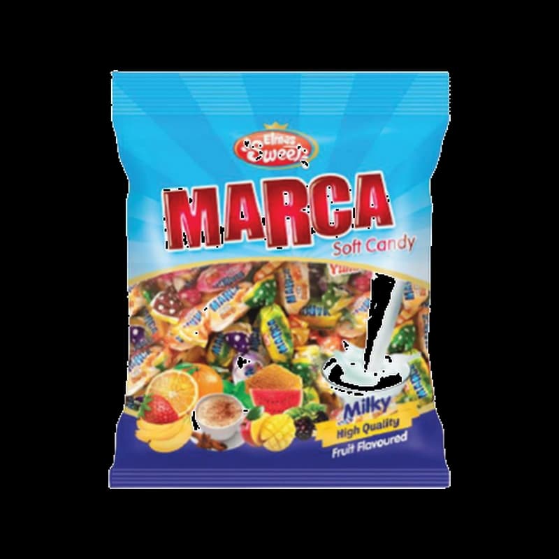 Marca Bomboane Umplute cu Aroma de Fructe 250GR (1X24)