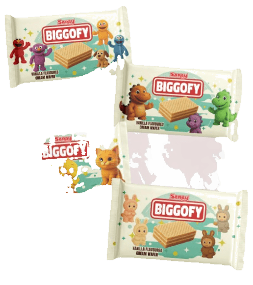 SARAY BIGGOFY NAPOLITANA CU CREMA DE VANILIE 45GR (6X24)