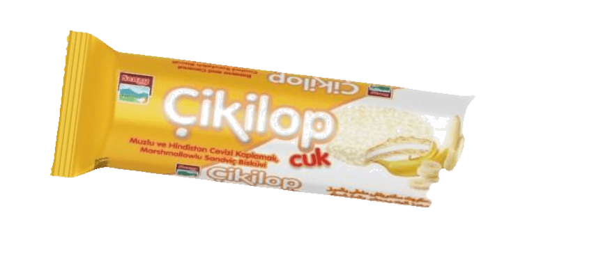 SARAY CIKILOP BISCUITI SANDWICH BEZEA GLAZURATI CU CACAO SI NUCA DE COCOS 44 GR (6X24)