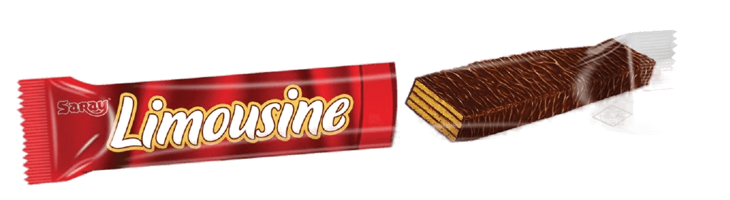 SARAY LIMOUSINE NAPOLITANA CU CREMA DE CACAO SI GLAZURA DE CIOCOLATA 40GR (6X24)
